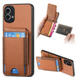 For Motorola Moto G Stylus 5G 2024 Carbon Fiber Vertical Flip Wallet Stand Phone Case(Brown) - free shipping - PMC TechLife - Order now!