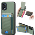 For Motorola Moto G Play 2024  5G Carbon Fiber Vertical Flip Wallet Stand Phone Case(Green) - Motorola Cases by PMC TechLife | Online Shopping South Africa | PMC TechLife | Buy Now Pay Later Mobicred