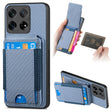 For OnePlus 12 5G Carbon Fiber Vertical Flip Wallet Stand Phone Case(Blue) - OnePlus Cases by PMC TechLife | Online Shopping South Africa | PMC TechLife | Buy Now Pay Later Mobicred