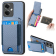 For OnePlus Nord CE3 Carbon Fiber Vertical Flip Wallet Stand Phone Case(Blue) - OnePlus Cases by PMC TechLife | Online Shopping South Africa | PMC TechLife | Buy Now Pay Later Mobicred