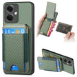 For OnePlus Nord CE3 Carbon Fiber Vertical Flip Wallet Stand Phone Case(Green) - OnePlus Cases by PMC TechLife | Online Shopping South Africa | PMC TechLife | Buy Now Pay Later Mobicred