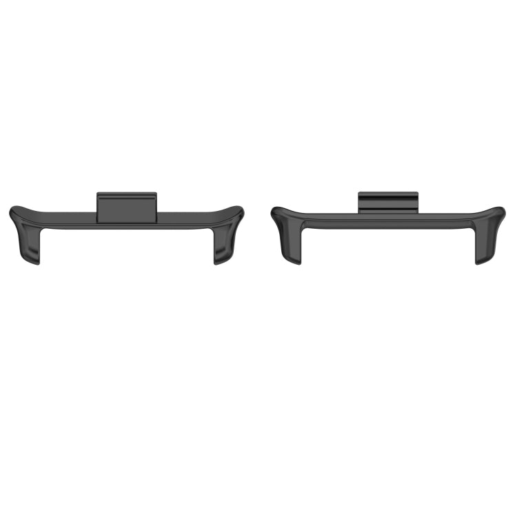 For vivo Watch GT 22mm 1 Pair Metal Watch Band Connector(Black)
