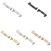 For vivo Watch GT 22mm 1 Pair Metal Watch Band Connector(Black)