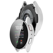 For Samsung Galaxy Watch 7 44mm Tempered Film Integrated Water-resistant PC Watch Protective Cover(Silver)