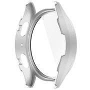 For Samsung Galaxy Watch 7 44mm Tempered Film Integrated Water-resistant PC Watch Protective Cover(Silver)