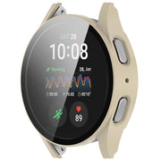 For Samsung Galaxy Watch 7 44mm Tempered Film Integrated Water-resistant PC Watch Protective Cover(Ivory)