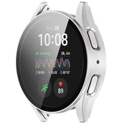 For Samsung Galaxy Watch 7 40mm Tempered Film Integrated Water-resistant PC Watch Protective Cover(Silver)