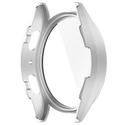 For Samsung Galaxy Watch 7 40mm Tempered Film Integrated Water-resistant PC Watch Protective Cover(Silver)