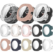 For Samsung Galaxy Watch 7 40mm PC+Tempered Film Integrated Water-resistant Watch Protective Case(Starlight)