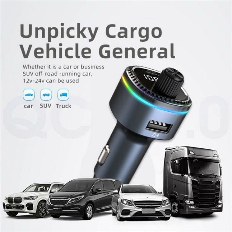 C58 Car MP3 Music Player Type-C + USB Car Charger Bluetooth Adapter FM Transmitter