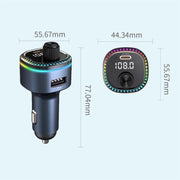C58 Car MP3 Music Player Type-C + USB Car Charger Bluetooth Adapter FM Transmitter