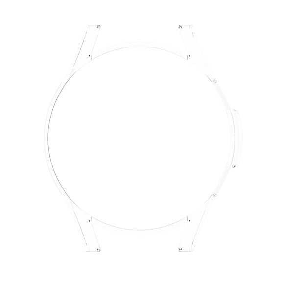 For Samsung Galaxy Watch FE 40mm Half Pack Hollow PC Watch Protective Case(Transparent)