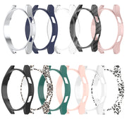 For Samsung Galaxy Watch FE 40mm Half Pack Hollow PC Watch Protective Case(Black Hair Leopard)