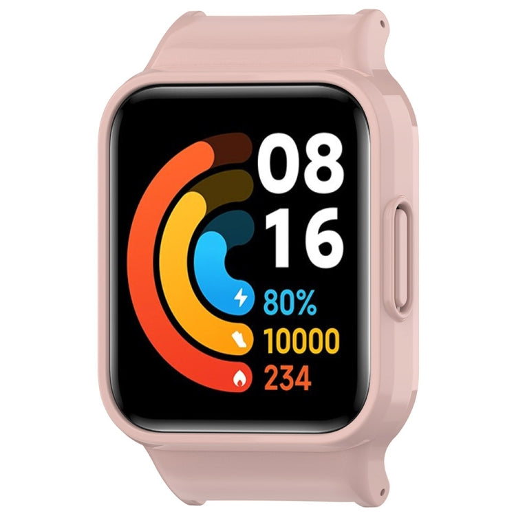 For Redmi Watch 2 Half Pack PC Watch Protective Case(Pink)