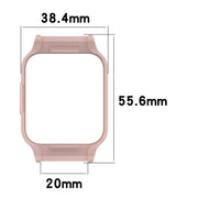 For Redmi Watch 2 Half Pack PC Watch Protective Case(Pink)