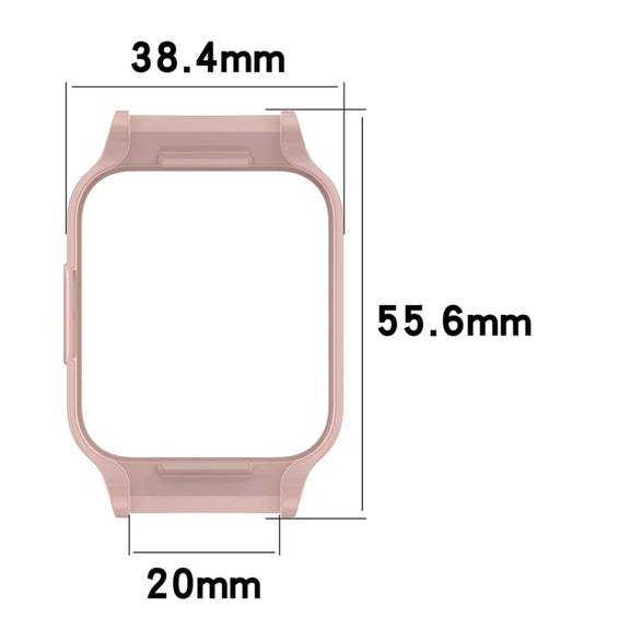 For Redmi Watch 2 Half Pack PC Watch Protective Case(Pink)
