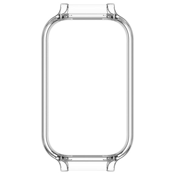 For Xiaomi Smart Band 8 Active Half Pack PC Watch Protective Case(Transparent White)