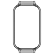 For Xiaomi Smart Band 8 Active Half Pack PC Watch Protective Case(Transparent Black)