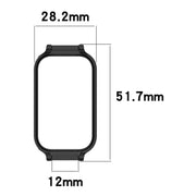 For Xiaomi Smart Band 8 Active Half Pack PC Watch Protective Case(Transparent White)