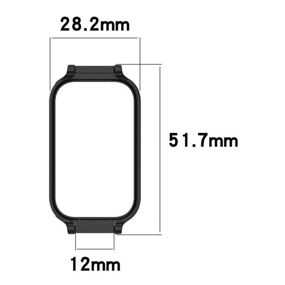 For Redmi Band 2 Half Pack PC Watch Protective Case(Transparent White)