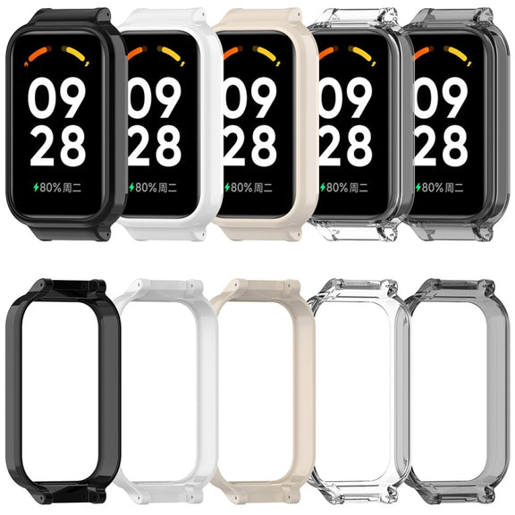 For Redmi Band 2 Half Pack PC Watch Protective Case(Transparent Black)