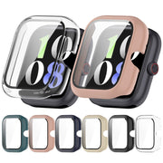 For vivo Watch GT PC + Tempered Glass Film Integrated Watch Protective Case(Ivory White)