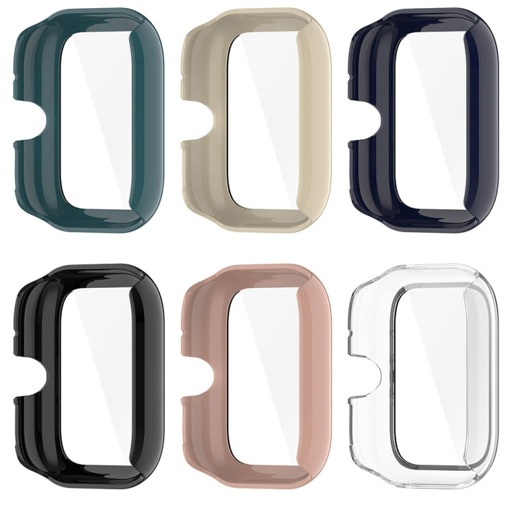 For vivo Watch GT PC + Tempered Glass Film Integrated Watch Protective Case(Ivory White)