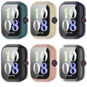 For vivo Watch GT PC + Tempered Glass Film Integrated Watch Protective Case(Ink Blue)