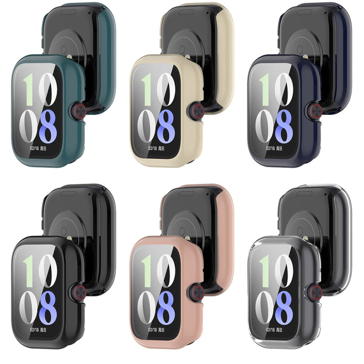 For vivo Watch GT PC + Tempered Glass Film Integrated Watch Protective Case(Black)