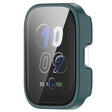 For Amazfit bip5 Unity PC + Tempered Glass Film Integrated Watch Protective Case(Pine Needle Green) - Watch Cases by PMC TechLife | Online Shopping South Africa | PMC TechLife | Buy Now Pay Later Mobicred