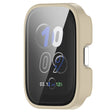 For Amazfit bip5 Unity PC + Tempered Glass Film Integrated Watch Protective Case(Ivory White) - Watch Cases by PMC TechLife | Online Shopping South Africa | PMC TechLife | Buy Now Pay Later Mobicred