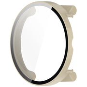 For Suunto Race PC + Tempered Glass Film Integrated Watch Protective Case(Ivory White)