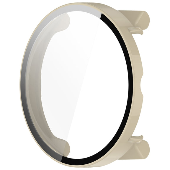 For Suunto Race PC + Tempered Glass Film Integrated Watch Protective Case(Ivory White)