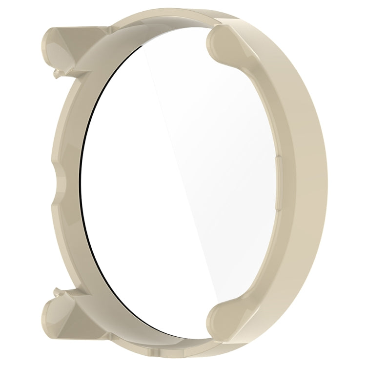 For Suunto Race PC + Tempered Glass Film Integrated Watch Protective Case(Ivory White)