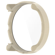 For Suunto Race PC + Tempered Glass Film Integrated Watch Protective Case(Ivory White)