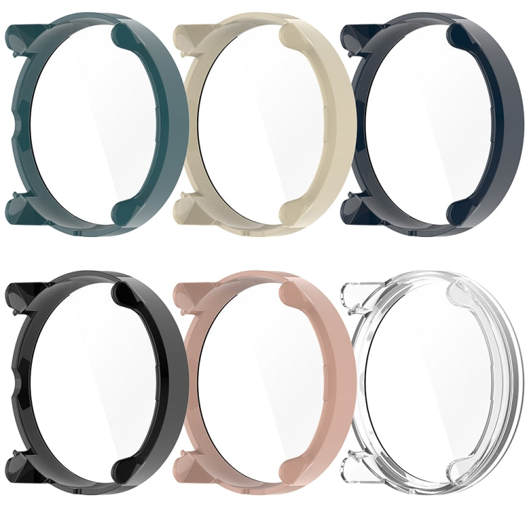 For Suunto Race PC + Tempered Glass Film Integrated Watch Protective Case(Deep Blue)