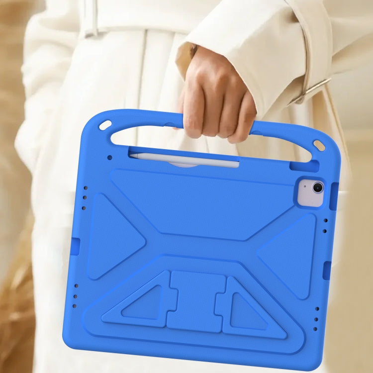 For iPad Air 13 2024 Handle EVA Shockproof Tablet Case with Holder(Blue)
