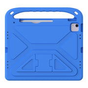 For iPad Air 13 2024 Handle EVA Shockproof Tablet Case with Holder(Blue)