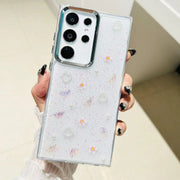 For Samsung Galaxy S25 Ultra 5G Three-dimensional Bow Pearl Love Flower TPU  Phone Case(Pearl Bow)