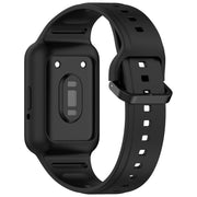 For  Huawei Band 9 Two Color Frame Integrated Silicone Watch Band(Black)