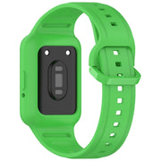 For  Huawei Band 8 Two Color Frame Integrated Silicone Watch Band(Fluorescent Green)