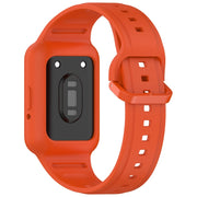 For  Huawei Band 8 Two Color Frame Integrated Silicone Watch Band(Orange)