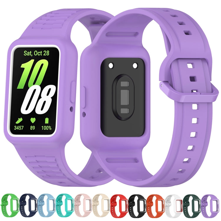 For  Huawei Band 9 NFC Two Color Frame Integrated Silicone Watch Band(Red)