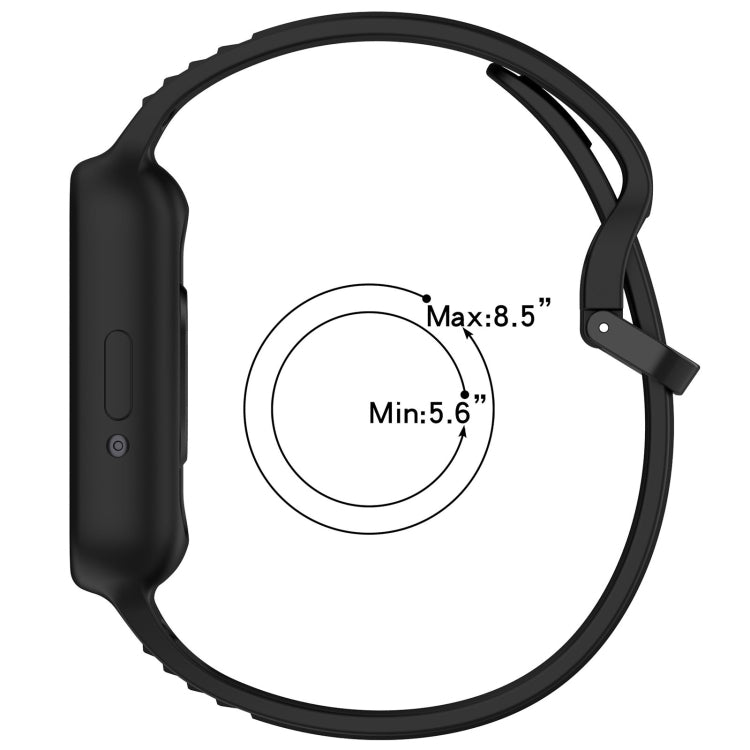 For  Huawei Band 8 Two Color Frame Integrated Silicone Watch Band(White)