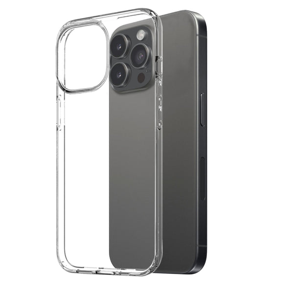 For iPhone 16 Pro Max NORTHJO 2 in 1 TPU Phone Case Screen Protector Tempered Glass Film(Clear)