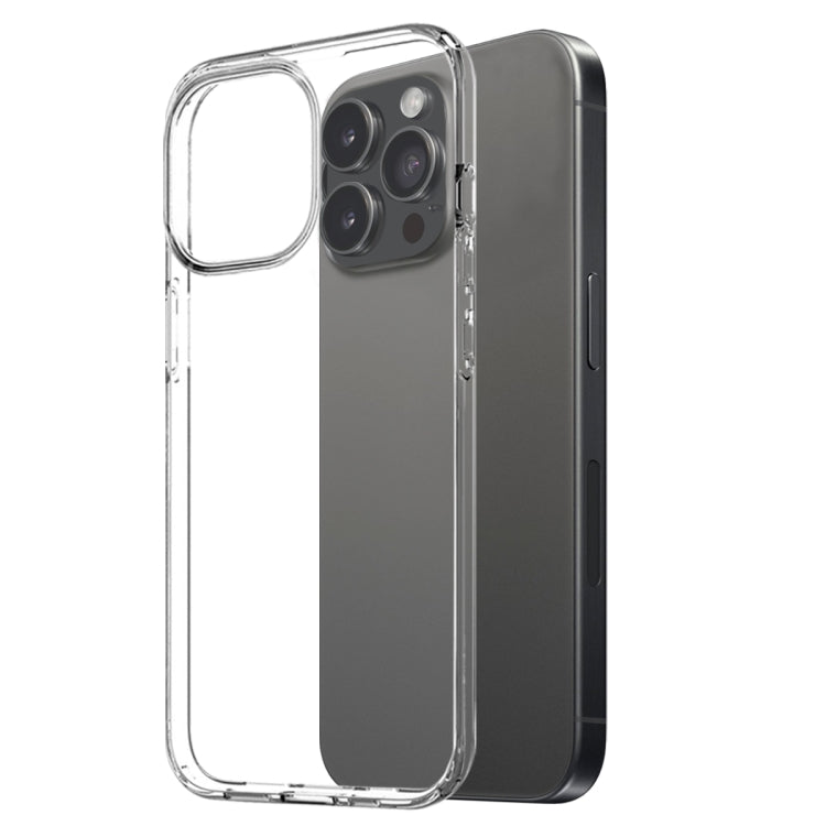 For iPhone 16 Pro NORTHJO 2 in 1 TPU Phone Case Screen Protector Tempered Glass Film(Clear)