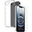 For iPhone 16e NORTHJO 2 in 1 TPU Phone Case Screen Protector Tempered Glass Film(Clear) - iPhone 16e Cases by NORTHJO | Online Shopping South Africa | PMC TechLife | Buy Now Pay Later Mobicred