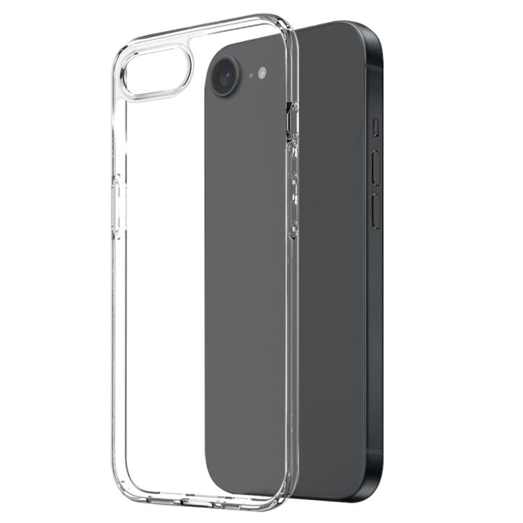 For iPhone 16e NORTHJO 2 in 1 TPU Phone Case Screen Protector Tempered Glass Film(Clear)