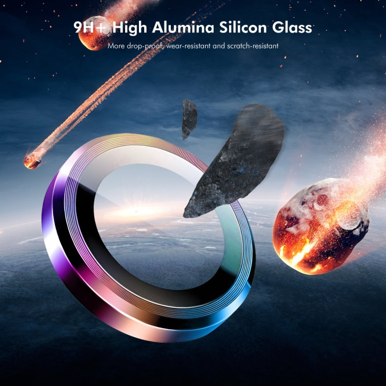 For iPhone 16 / 16 Plus ENKAY 9H Rear Lens Aluminium Alloy Tempered Glass Film(Silver)