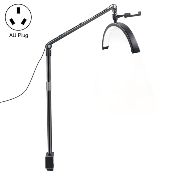 D-M30X 23 inch Half Moon Shape Beauty Manicure Lamp Curved Fill Light, Plug:AU Plug
